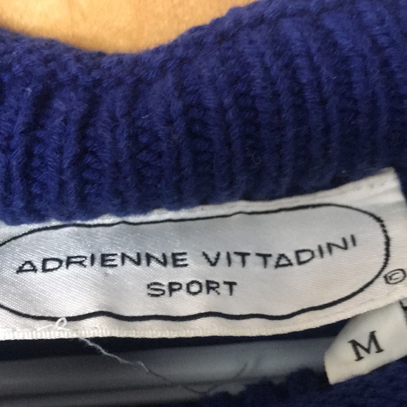 Adrienne Vittadini cotton floral sweater - Picture 3 of 3